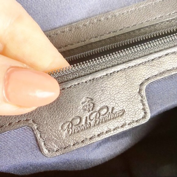 SOLD Brooks Brothers VTG Handbag Quilted Lambskin - Picture 7 of 8